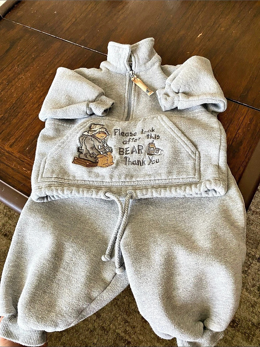 Paddington Bear Baby Bear Fleece Two Piece Baby 6/9 months